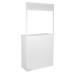 White Desk with sign