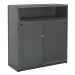 Black Hostesses counter with doors