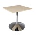 Chrome / Wood Véga low table