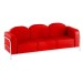 Red Hélèna sofa