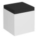 Black square Cassandra bench
