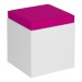 Fuschia square Cassandra bench