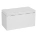 White Cassandra rectangular bench