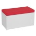 Red Cassandra rectangular bench