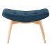 Blue Oil Iceberg ottoman