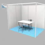 Equipped booth 6 m²
